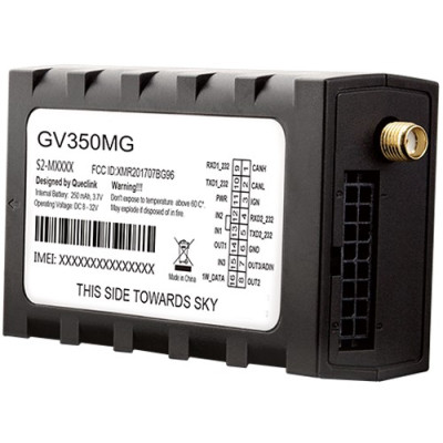 MasTrack GV350 Hardwired GPS Tracker with service plan, Li-Polymer, 250 mAh backup battery